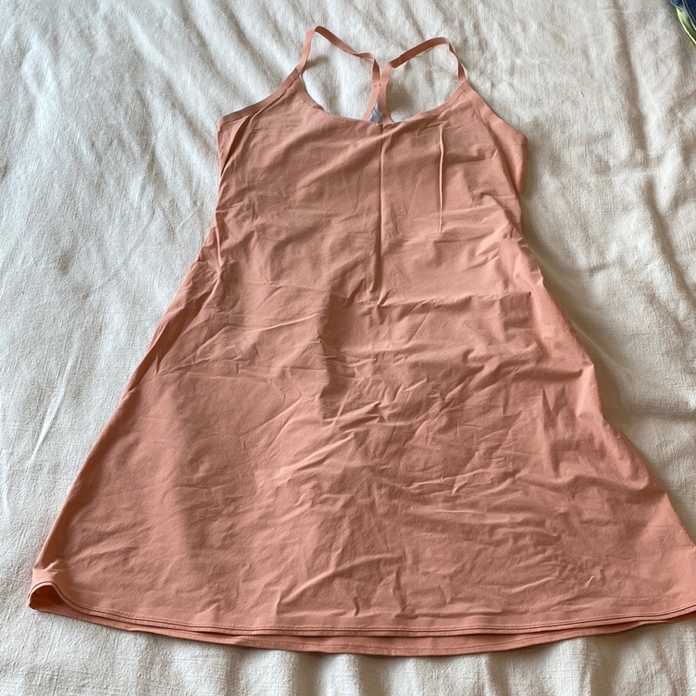 Outdoor Voices Peach Racerback A-Line Mini Dress